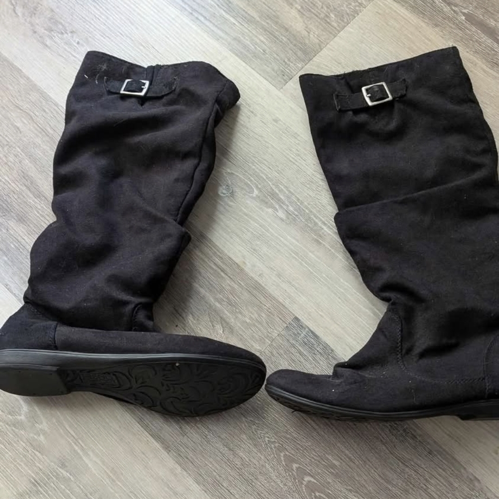 Chic Black Over the Knee Boots